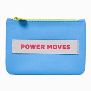 5/$25❣️Ipsy March 2022 Power Moves 💙 Blue Cosmetic Makeup Bag Pouch NEW!